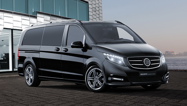 The Brabus V-Class with lavish in-car entertainment