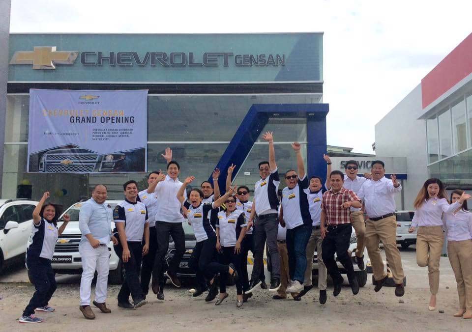 Displays of Chevy cars at the latest Chevrolet GenSan