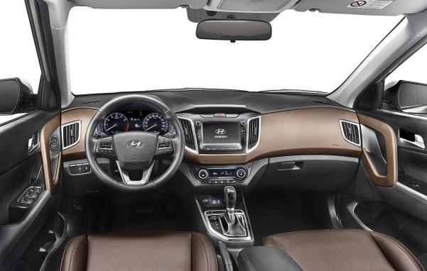 The Creta facelift is expected to get a new color scheme with a refreshed instrument cluster and an upgraded infotainment system. Hyundai Creta facelift's cabin