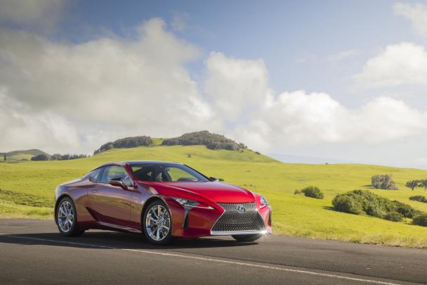 The new LC 500 will bring a perfect driving experience. 2018 Lexus LC 500 angular front