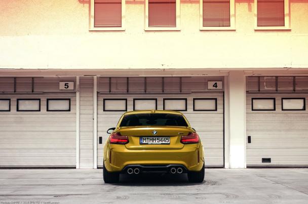 The taillights are also updated with new graphics and a different lamp positioning. The rear of 2018 BMW M2 Facelift