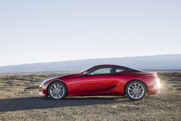 The LC 500 launch marks a significant moment for Lexus. 2018 Lexus LC 500 side view