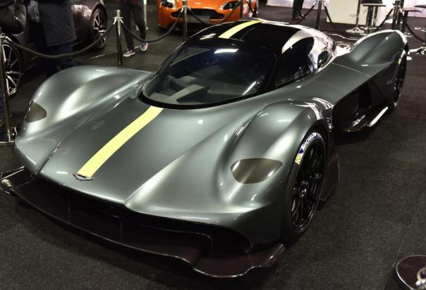 There are only 150 units of the Valkyrie produced in the world. Aston Martin Valkyrie angular front