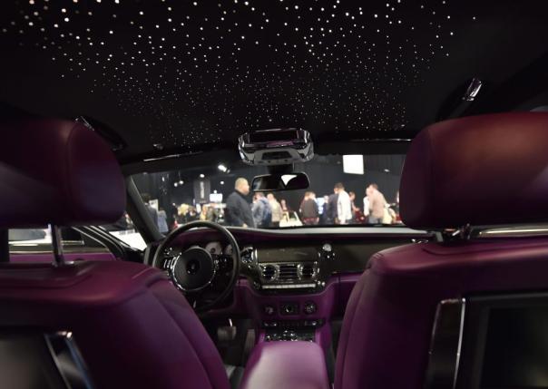 Rolls Royce Ghost Black Edition gets a starlit roof inside. Rolls Royce Ghost Black Edition's cabin