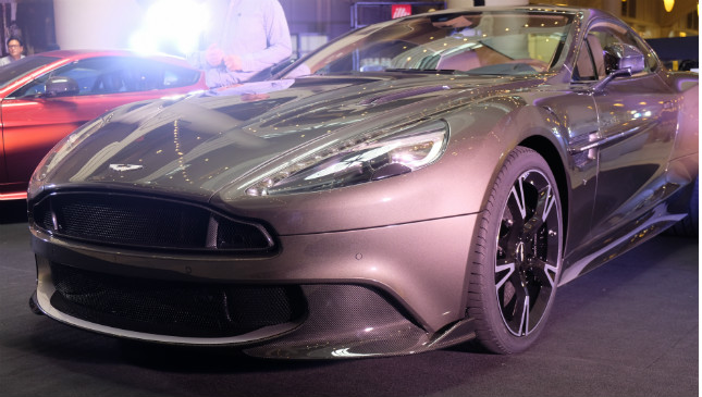 At the heart of the Vanquish S is a naturally aspirated 6.0-liter V12 engine The Vanquish S angular front low