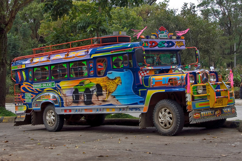 The program aims to reduce the number of vehicular accidents that PUJs may potentially cause A jeep parked on the street