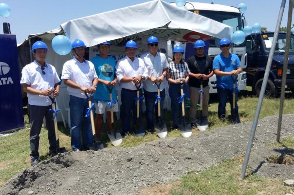 The groundbreaking ceremony of Tata Motor Isabela Managers at the groundbreaking ceremony of Tata Motor Isabela