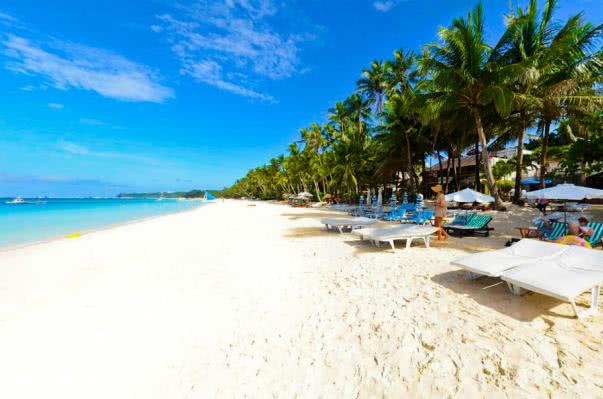 The winner of the draw will get to fly with three friends on a round trip to Boracay Boracay beach