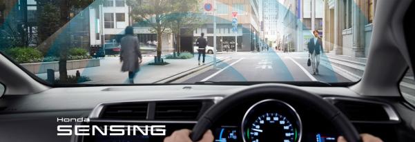 The vehicle will feature the Honda Sensing suite of driver-assistive technologies. Driving with Honda Sensing suite of driver-assistive technologies