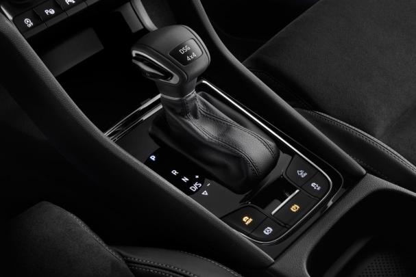 The engine range is expected to come with a selection of turbocharged petrol and diesel engines. 2017 Skoda Karoq 's joystick