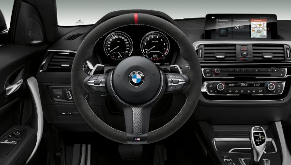 The BMW M240i M Performance Edition is powered by a 3.0-liter TwinPower Turbo six-cylinder engine. M240i M Performance Edition's steering wheel and dashboard