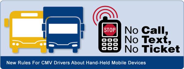 A new law banning motorists from using mobile electronic devices while driving takes officially effect. poster of Law against distracted driving.