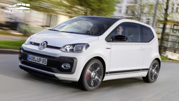 The fast and affordable junior Volkswagen hot hatch is back – and with 113bhp, the new Up GTI packs VW Up GTI Concept angular front view