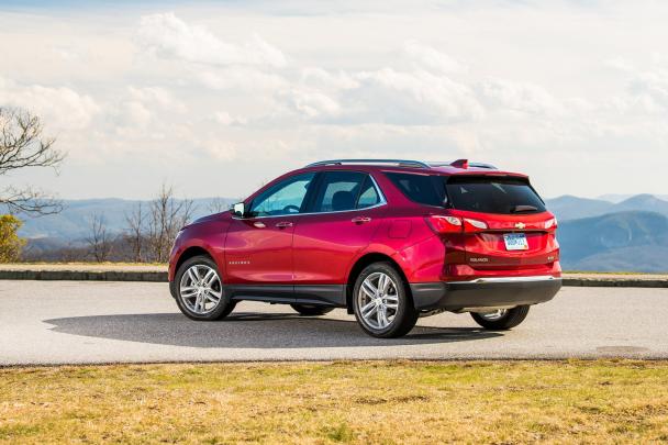 The new Equinox’s structure is leaner yet stronger. angular rear of the 2018 Chevrolet Equinox