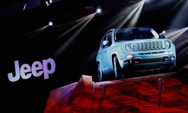 Fiat Chrysler displayed offerings from its Jeep at 2015 Tokyo Motor Show. Fiat's Jeep displayed at 2015 Tokyo Motor Show.