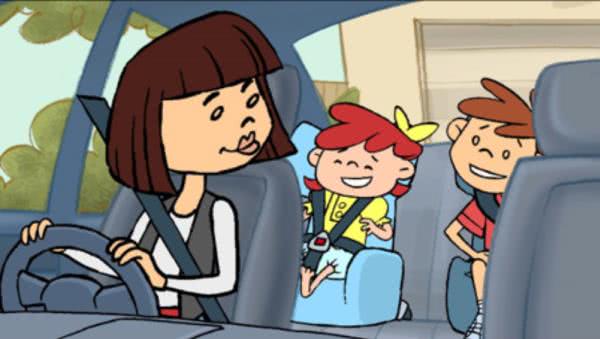 The association also appealed to Filipino parents to educate their kids at home about road safety drawing of two kids and a woman in a car