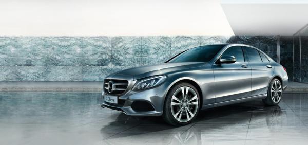 In April last year, diesel share accounted for one-half of all car sales in Europe Angular front view of a diesel car of Mercedes