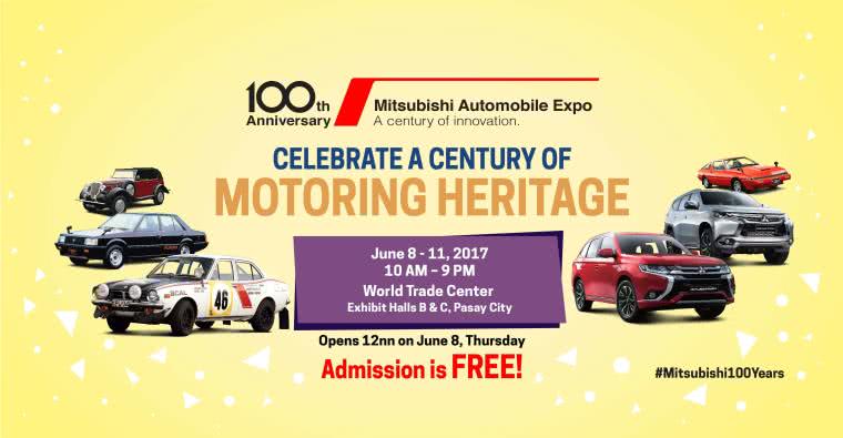 The grand expo will be held from June 8 to 11 at the World Trade Center in Pasay City Notice of Mitsubishi's 100 year expo