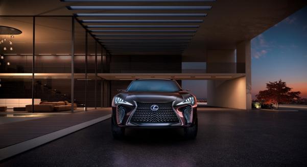 The Lexus UX will make its debut in October next year. Front view of the Lexus UX Concept