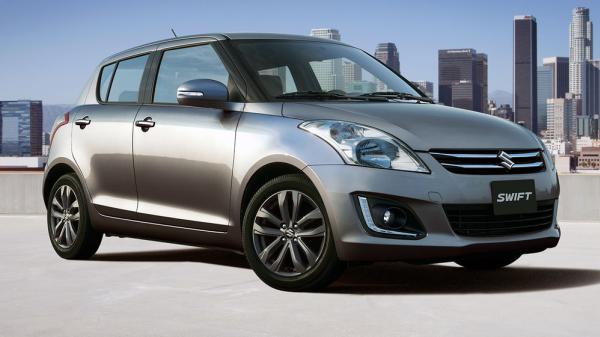 A large cabin and a generous 314 liters of trunk space can make the Swift Dzire a great pick for a taxi cab angular front of the Swift Dzire