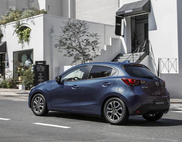 The Mazda 2 is a range-topping vehicle in the A-segment angular rear of the 2017 Mazda 2