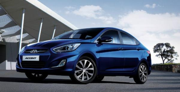 This is one of the most popular choices for those who are finding a taxi cab in the Philippines as well. Angular front of the Hyundai Accent