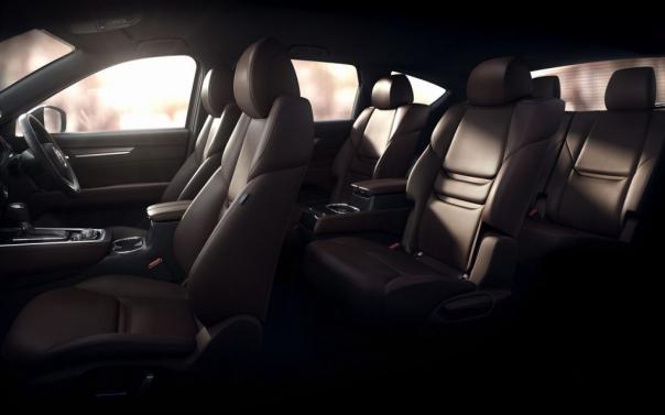 The third row passengers are much higher than the front ones The Mazda CX-8's cabin