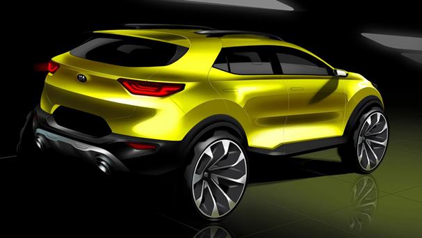 The Stonic is an attractive and confident compact crossover that’s geared towards the more pimpled side of the car-buying demographic Yellow Kia Stonic rear view
