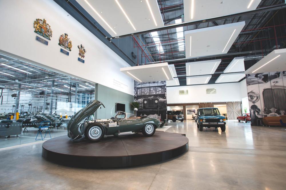 Inside the works, Jaguar and Land Rover classic models will be restored, recreated and serviced Jaguar cars displayed inside the Classic Works