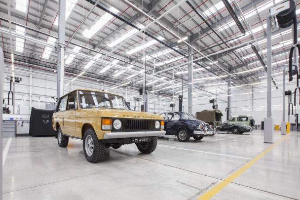 The Jaguar Land Rover Classic Works has officially opened in Conventry, West Midlands Inside of the Classic Works of Jaguar Land Rover