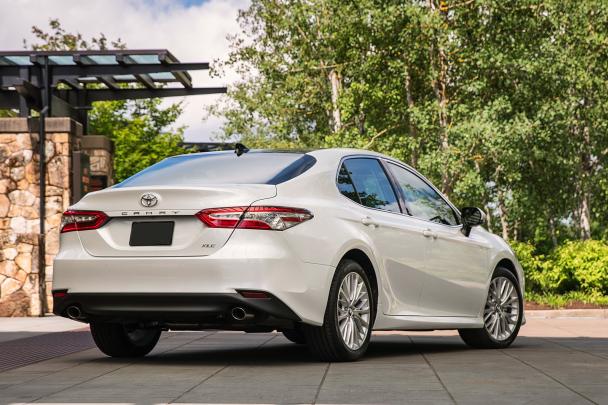Toyota will offer its new Camry a range of driver assistance system angular rear of the 2018 Toyota Camry