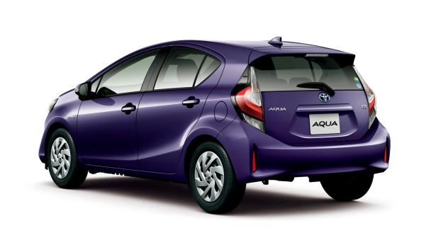 The change is said to strengthen the car’s steering stability and ride comfort angular rear of the 2018 Toyota Aqua
