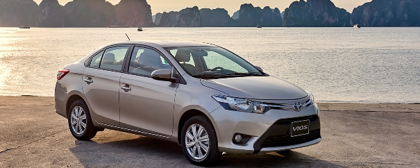Toyota Vios offers good value for money Silver Toyota Vios angular front view