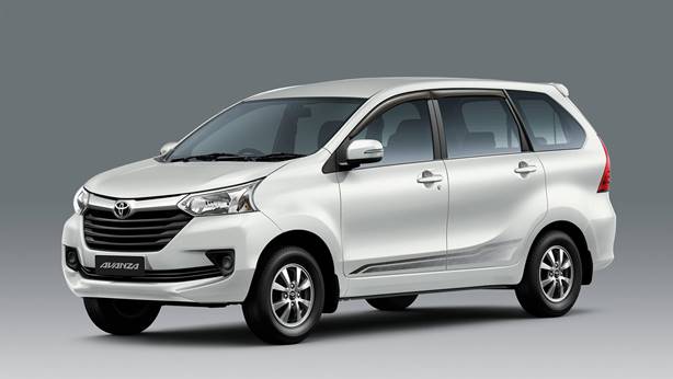 The Toyota Avanza is a great car for business White Toyota Avanza angular front view