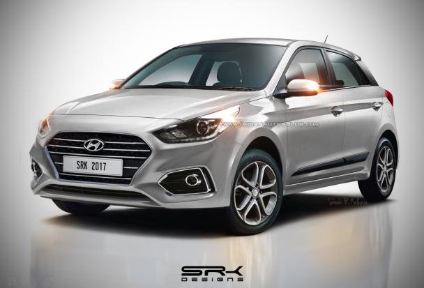 The Hyundai i20 facelift features new set of 16-inch alloy wheels which are present in the pre-production test mules 2018 Hyundai i20 rendering