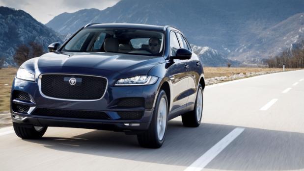 The XF large sedan is slightly slower to triple figures at 5.9 seconds The XF large sedan angular front view