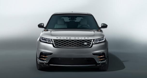 Land Rover will offer a new 2.0L ‘Ingenium’ petrol engine to its forthcoming Velar Front view of the Range Rover Velar
