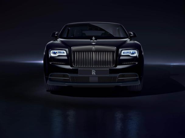 The Dawn Black Badge is covered by a “deeply intense Front of the Rolls-Royce Dawn Black Badge