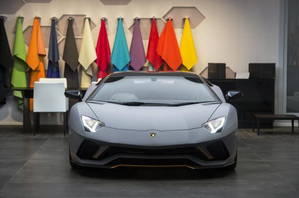 Dazzled by the appearance of Lamborghini Aventador S at Goodwood