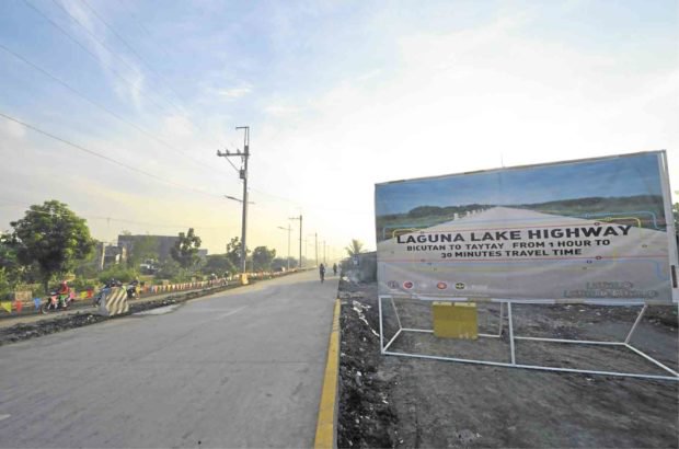 DPWH opens Laguna Lake Highway’s 2-lane segment in Taguig