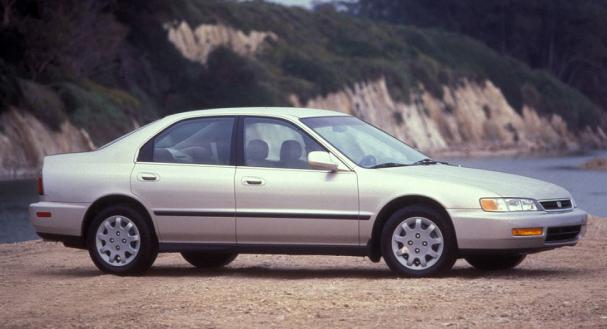 The 1997 Honda Accord is the most stolen model in the country side view of the 1997 Honda Accord