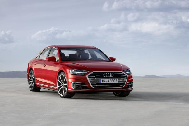The all-new Audi A8 has finally premiered at the Audi Summit angular front of the 2018 Audi A8