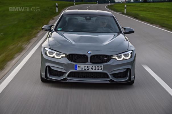The BMW M3 CS will share many components with the M4 CS Front view of the BMW M4 CS