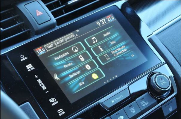 Honda Civic's touchscreen