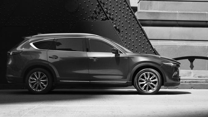 2018 Mazda CX-8 styling partially teased 