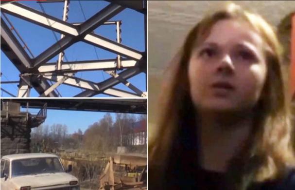 Xenia decided to go up to the top of the railway bridge in Krasnogvardeysky to take impressive pictures of herself Xenia Ignatyeva and the railway bridge where she fell from