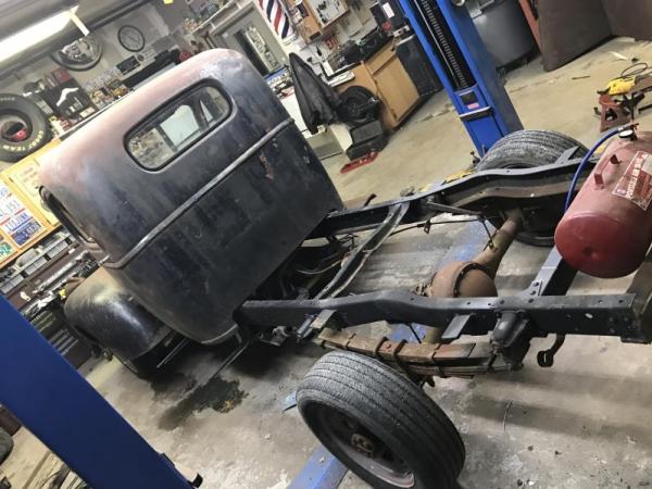 The frame was welded to the Prius unibody by steel supports the 1946 Chevy Prius truck undergone production process