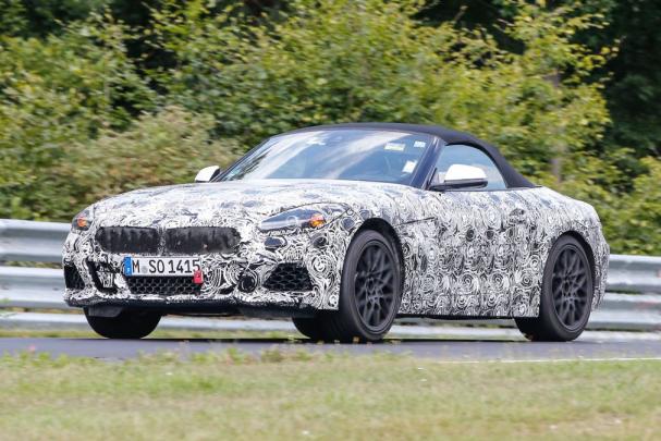 In comparison with the Z4 we’ve seen on test mule, the silhouette of the car in this rendering is subtly different BMW Z4 in Nurburgring