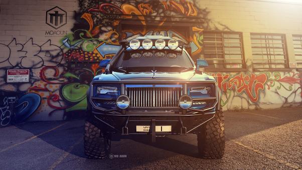 The famed Ghost would be also great if it were an SUV Front view of the Rolls-Royce Ghost off-roader