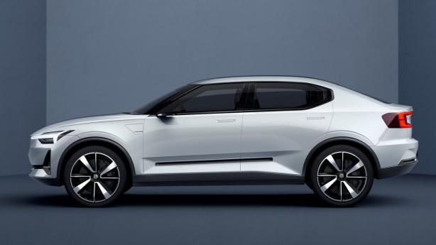 Volvo is also taking necessary legal procedures to trademark the “S50” nameplate Side view of the Volvo 40.2 Concept
